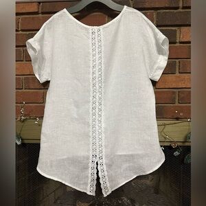 🛍️ Terzo Millenio 100% Linen high low top with excellent condition.